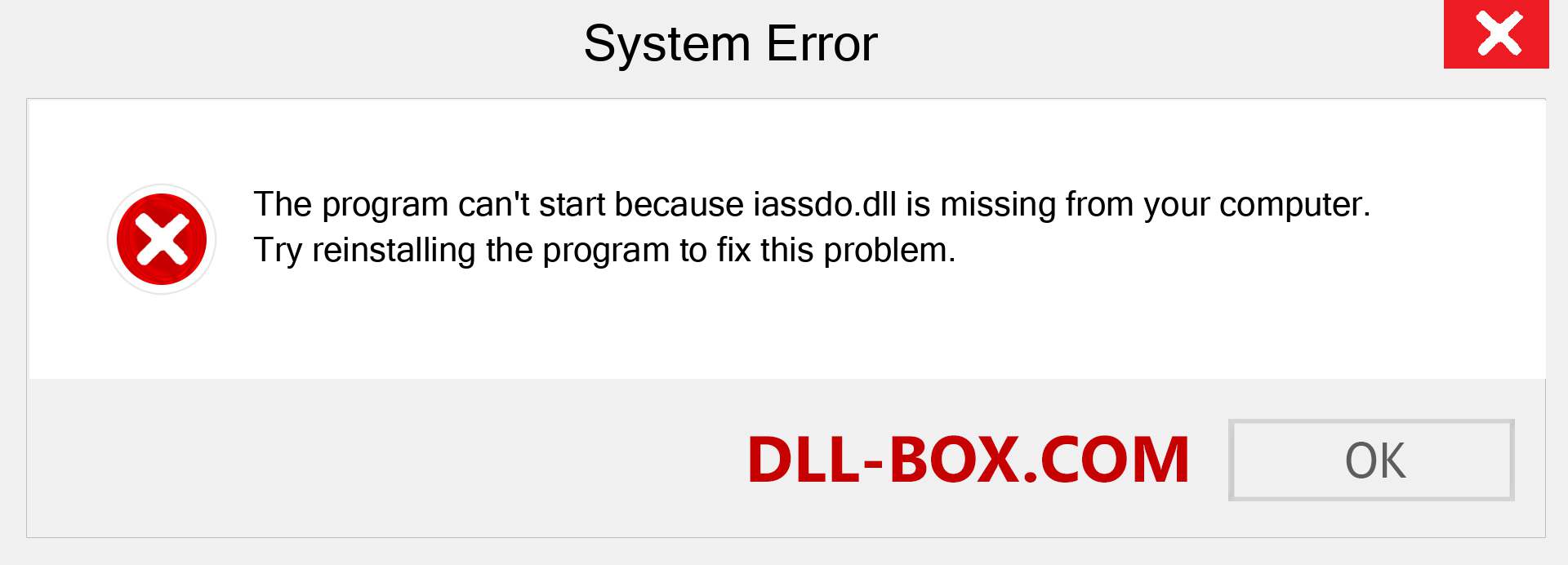  iassdo.dll file is missing?. Download for Windows 7, 8, 10 - Fix  iassdo dll Missing Error on Windows, photos, images